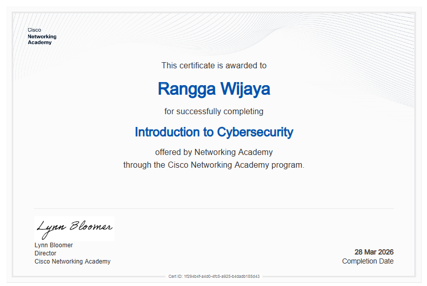 CyberSecurity Certificate