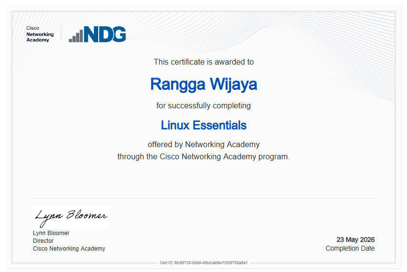 Virtual Machine Certificate