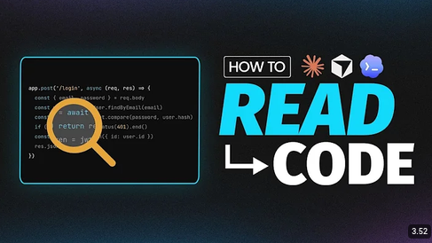 Thumbnail Youtube from KodeKloud about how to read code in AI era